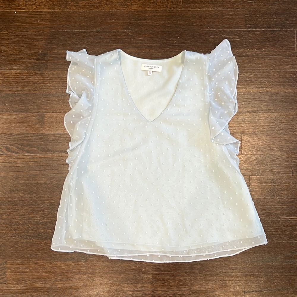 Light blue blouse